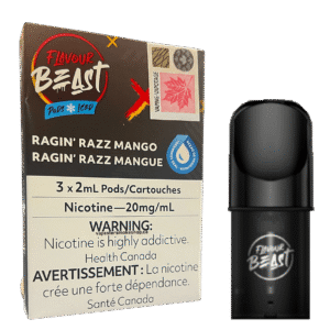 Flavour Beast Pod - Ragin Razz Mango Iced (3*2ML Pods)