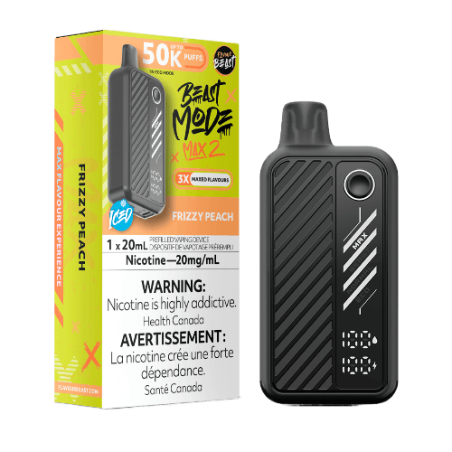 Flavour Beast Beast Mode Max 2 50K Puffs Disposable Vape – frizzy peach Flavour Beast Beast Mode Max 2 50K Puffs Disposable Vape – frizzy peach
