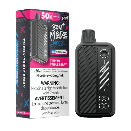 Flavour Beast Beast Mode Max 2 50K Puffs Disposable Vape – trippin triple berry Flavour Beast Beast Mode Max 2 50K Puffs Disposable Vape – trippin triple berry