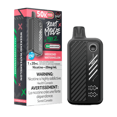 Flavour Beast Beast Mode Max 2 50K Puffs Disposable Vape – weekend watermelon Flavour Beast Beast Mode Max 2 50K Puffs Disposable Vape – weekend watermelon