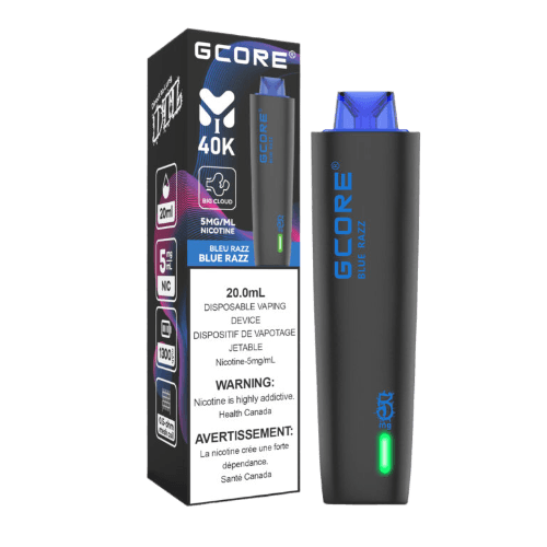 gcore-hookah-40k-blue-razz.png GCORE Hookah 40K Puffs Disposable Vape (Freebase) – blue razz
