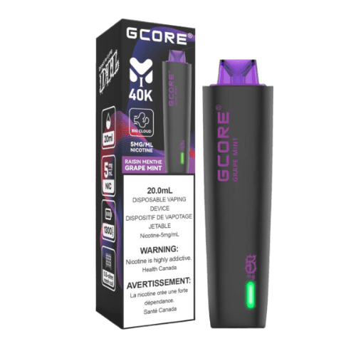 gcore-hookah-40k-grape-mint.png GCORE Hookah 40K Puffs Disposable Vape (Freebase) – grape mint