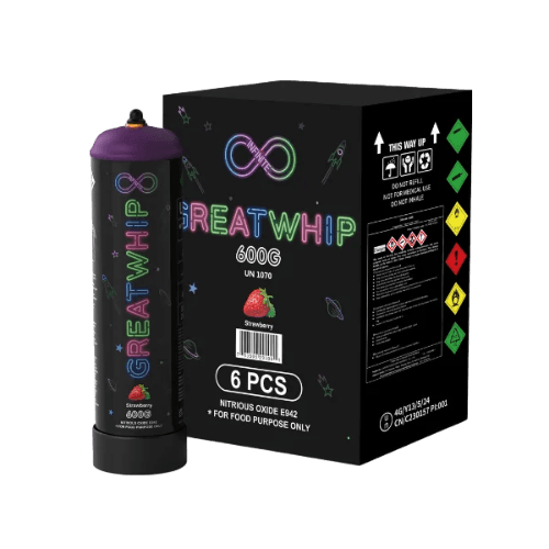 GreatWhip Whipped Cream Chargers 700g – Strawberry
