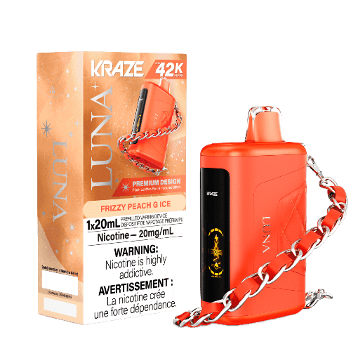 Kraze Luna 42k Disposable Vape - Frizzy Peach G Ice Kraze Luna 42k Disposable Vape - Frizzy Peach G Ice