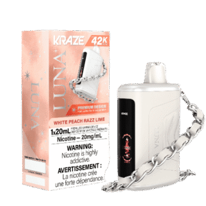 Kraze Luna 42k Disposable Vape – White Peach Razz Lime