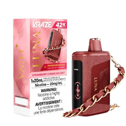 Kraze Luna 42k Disposable Vape Strawberry Cheese Delight Kraze Luna 42k Disposable Vape Strawberry Cheese Delight
