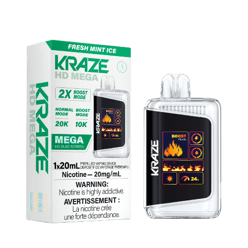 kraze_hd_mega_apr2024-render-fam_20mg_freshmintice_1-fotor-bg-remover-2025070423643-min.png Kraze HD Mega 20K Disposable Vape – Fresh Mint Ice