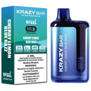 Krazy Bar 7500 Puffs Disposable Vape (KBar) – Cherry lemon blue razz