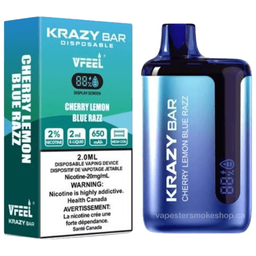 krazy-bar-6000-cherry-lemon-blue-razz.png Krazy Bar 7500 Puffs Disposable Vape (KBar) – Cherry lemon blue razz