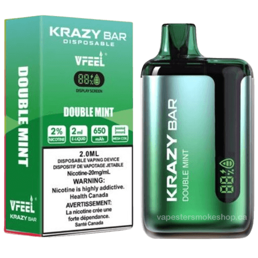 krazy-bar-6000-double-mint.png Krazy Bar 7500 Puffs Disposable Vape (KBar) – Double mint