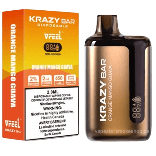 krazy-bar-6000-orange-mango-guava.png Krazy Bar 7500 Puffs Disposable Vape (KBar) – Orange mango guava