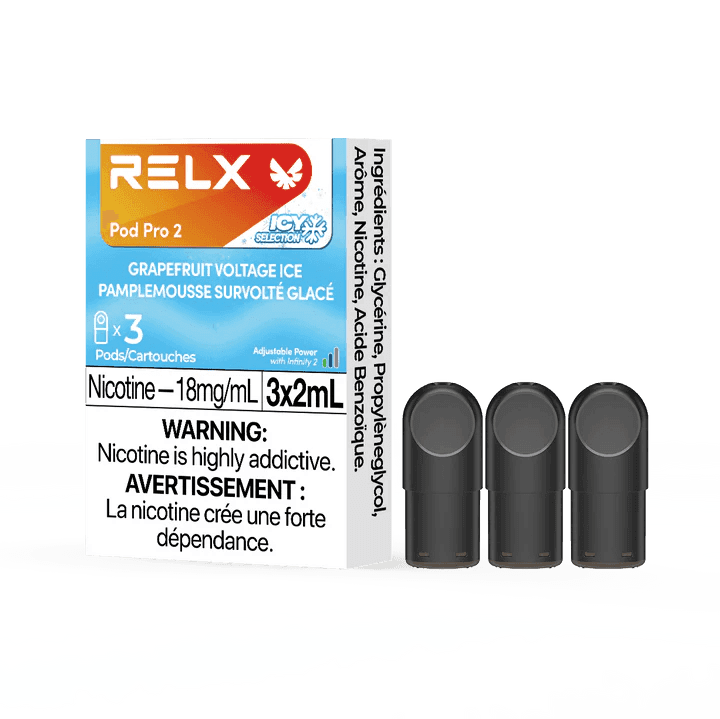 RELX Pod Pro 2 - 3 Pods/Pack – Grape Fruit Voltage Ice