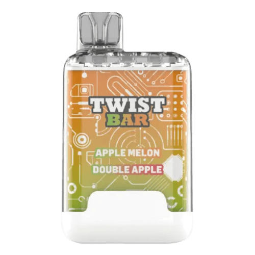 twist-bar-apple-melon-double-apple.png Twist Bar (Dual Pod) 10000 Puffs Disposable Vape – Apple melon double apple