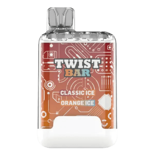 twist-bar-classic-ice_orange-ice.png Twist Bar (Dual Pod) 10000 Puffs Disposable Vape – Classic ice orange ice