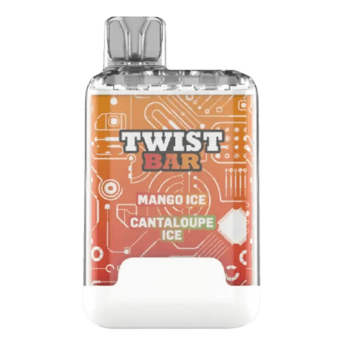 twist-bar-mango-ice_cantaloupe-ice.png Twist Bar (Dual Pod) 10000 Puffs Disposable Vape – Mango ice cantaloupe ice