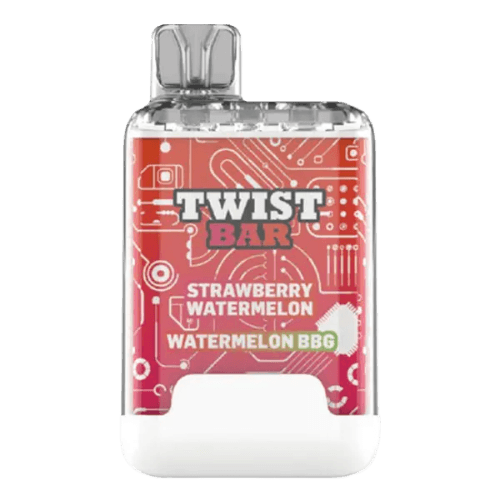 twist-bar-strawberry-watermelon-watermelon-bbg.png Twist Bar (Dual Pod) 10000 Puffs Disposable Vape – Strawberry-watermelon watermelon bbg.