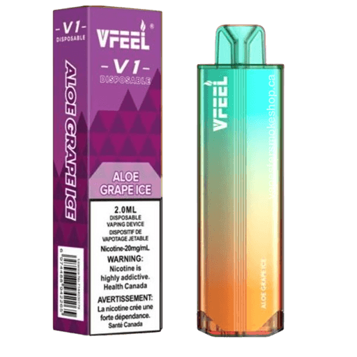 vfeel-5000-aloe-grape-ice.png Vfeel V1 6000 Puffs Disposable Vape – Grape Ice