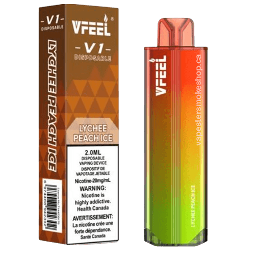 vfeel-5000-lychee-peach-ice.png Vfeel V1 6000 Puffs Disposable Vape – Lychee peach ice