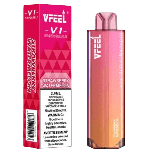 vfeel-5000-strawberry-watermelon.png Vfeel V1 6000 Puffs Disposable Vape – Strawberry watermelon