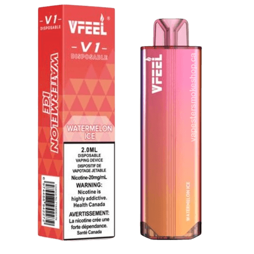vfeel-5000-watermelon-ice.png Vfeel V1 6000 Puffs Disposable Vape – Watermelon ice