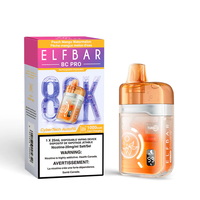 Elf Bar BC Pro 80K Disposable Vape – Peach Mango