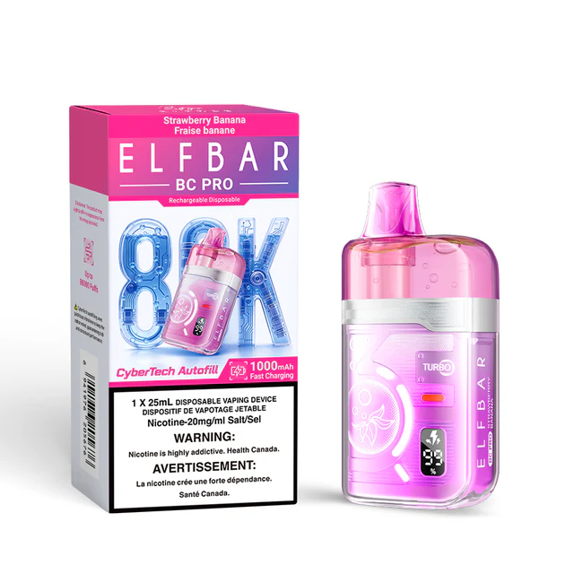 Elf Bar BC Pro 80K Disposable Vape – Strawberry Banana