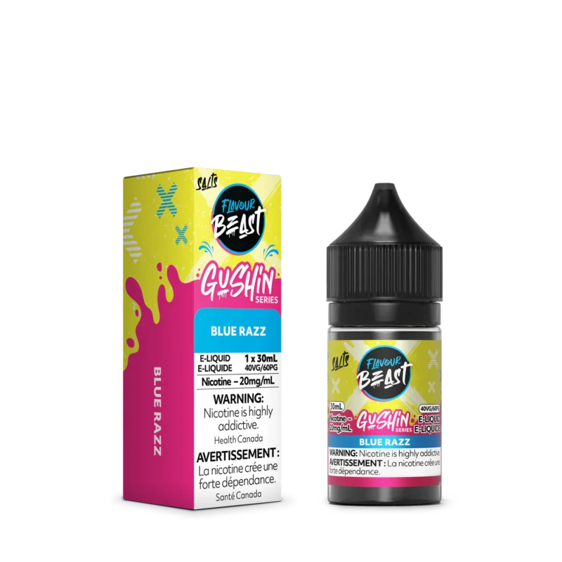 Flavour Beast Gushin Series Juice Nic Salt - Blue Razz