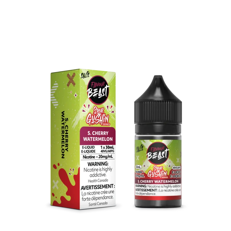 Flavour Beast Gushin Series Juice Nic Salt - Sour Cherry Watermelon