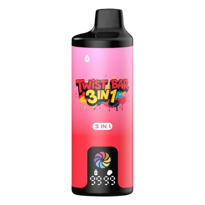 Twist Bar 3 in 1 10k Puffs Disposable Vape - Strawberry Lychee Watermelon + Lychee Watermelon Ice + Lychee Mango Ice Twist Bar 3 in 1 10k Puffs Disposable Vape - Strawberry Lychee Watermelon + Lychee Watermelon Ice + Lychee Mango Ice