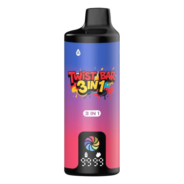 Twist Bar 3 in 1 10k Puffs Disposable Vape - Watermelon Ice + Strawberry Watermelon + Watermelon BBG Twist Bar 3 in 1 10k Puffs Disposable Vape - Watermelon Ice + Strawberry Watermelon + Watermelon BBG