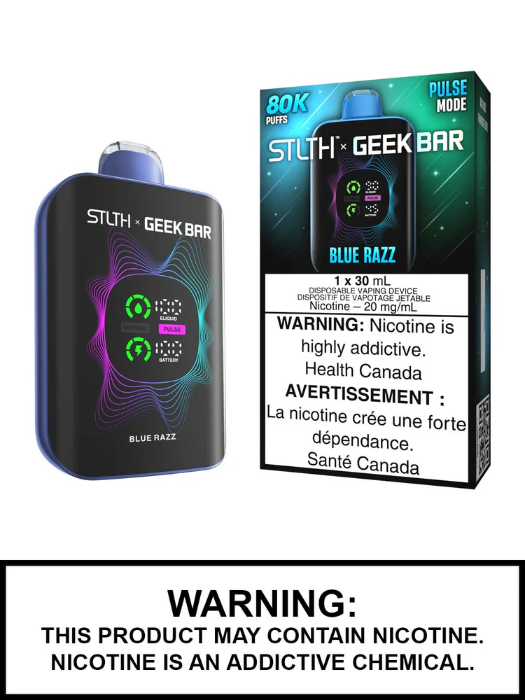 STLTH x Geek Bar 80K Disposable Vape - Blue Razz