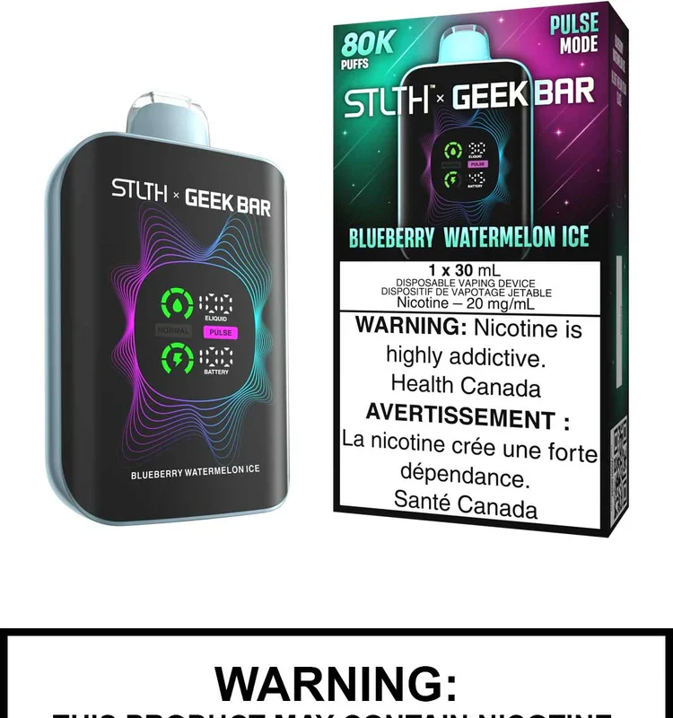 Blueberry-Watermelon-Ice-STLTH-x-Geek-Bar-Disposable-Vape STLTH x Geek Bar 80K Disposable Vape - Blueberry Watermelon Ice