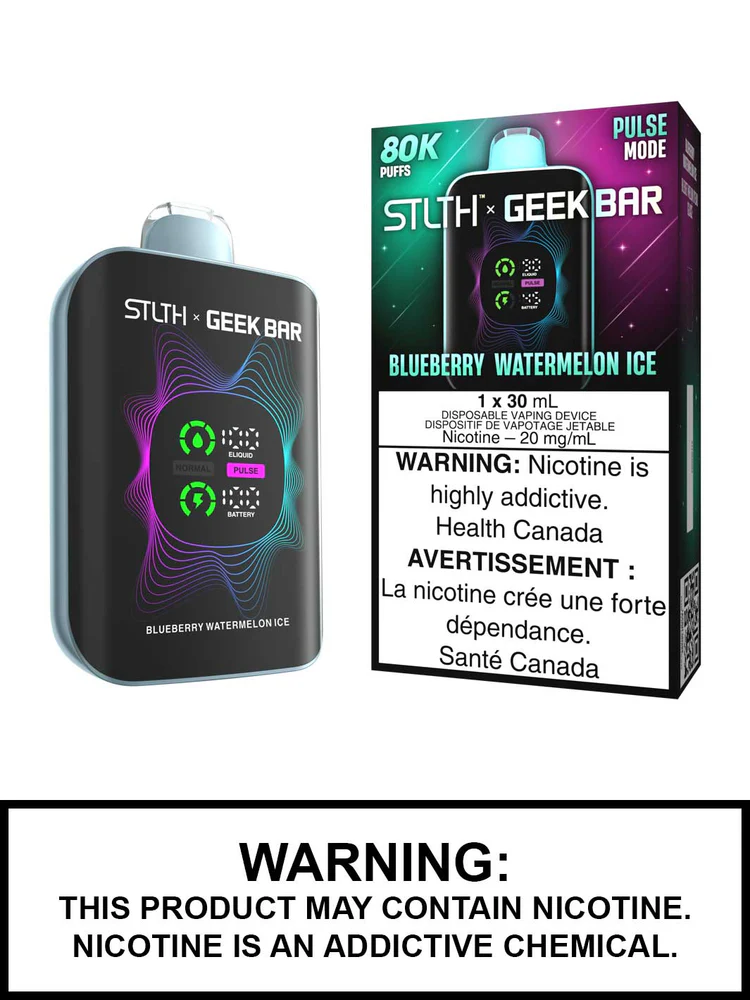 Blueberry-Watermelon-Ice-STLTH-x-Geek-Bar-Disposable-Vape STLTH x Geek Bar 80K Disposable Vape - Blueberry Watermelon Ice