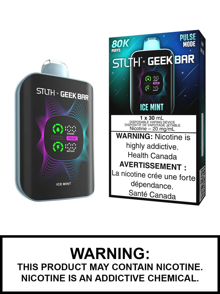 Ice-Mint-STLTH-x-Geek-Bar-Disposable-Vape STLTH x Geek Bar 80K Disposable Vape - Ice Mint