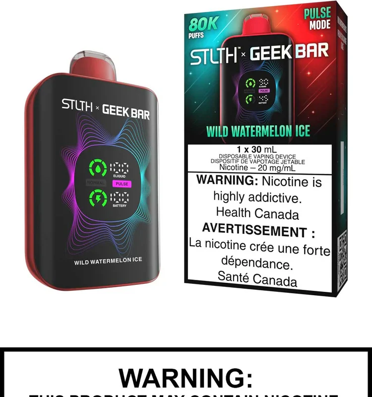 Wild-Watermelon-Ice-STLTH-x-Geek-Bar-Disposable-Vape STLTH x Geek Bar 80K Disposable Vape - Wild Watermelon Ice