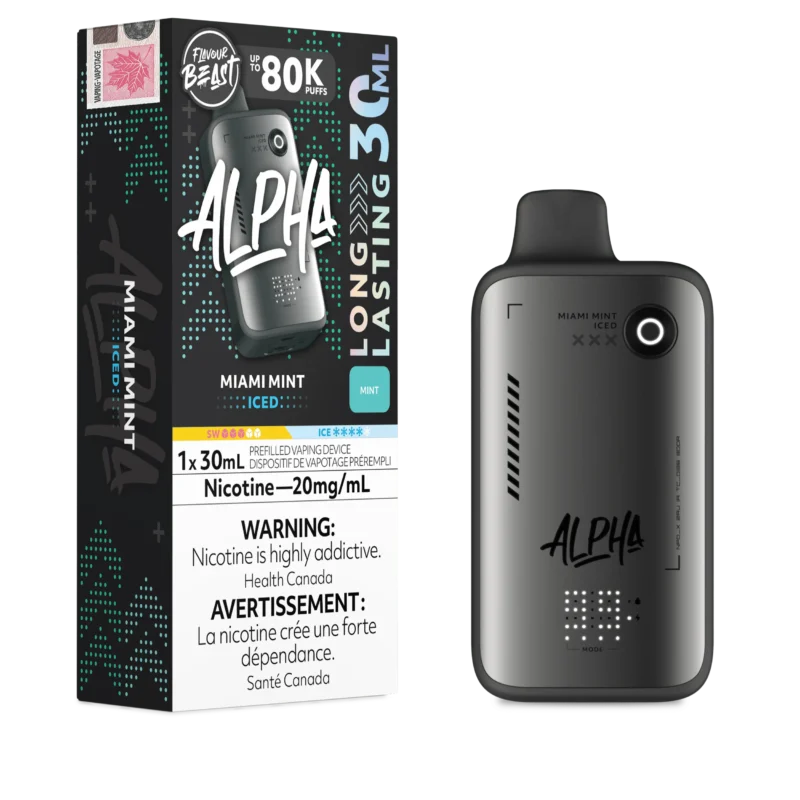 Flavour Beast Alpha Disposable Vape - Miami Mint Iced Flavour Beast Alpha Disposable Vape - Miami Mint Iced